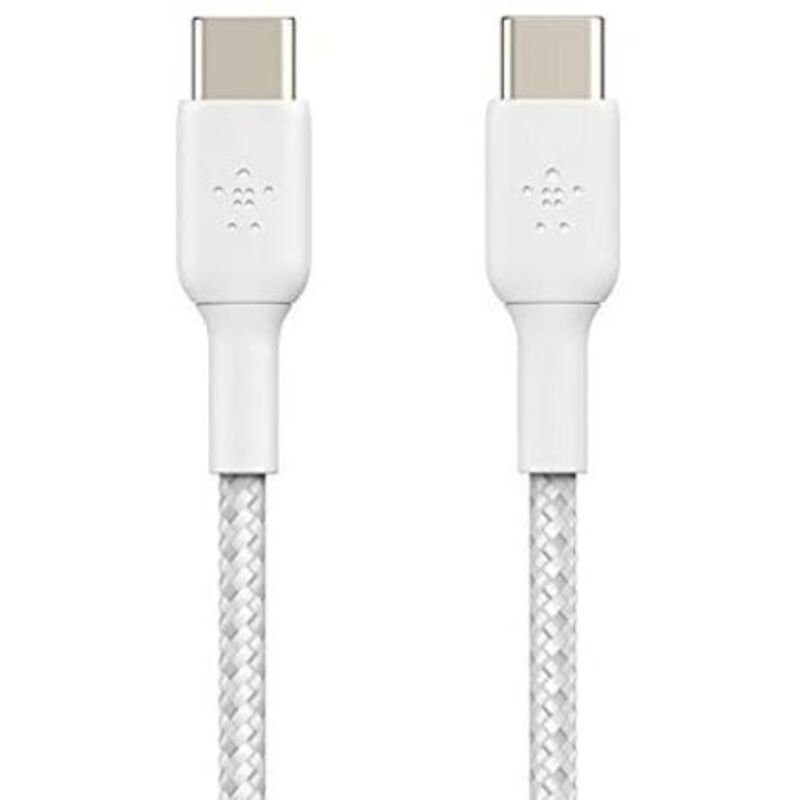 Belkin - Boost Charge usb-c vers usb-c Braided (Blanc)