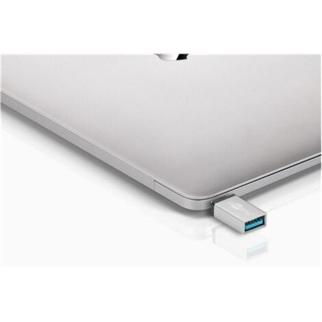 USB-C™/USB-A 3.0 OTG adattatore SuperSpeed per cavi di ricarica, argento, adattatore USB-C™ con Spina USB-C™   presa USB 3.0 (tipo A). colore argento