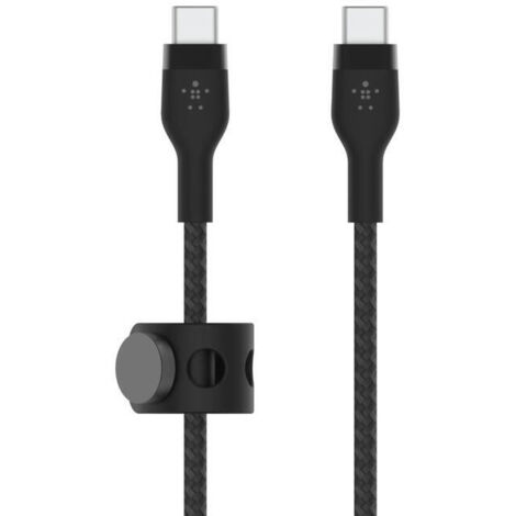 USB-C USB-C 2.0BRAID SILIC 2M BK
