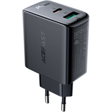 USB-C USB-Wandladegerät 32W PPS PD QC 3.0 AFC FCP Schwarz