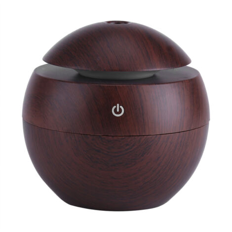 USB essentiel LED tactile arôme humidificateur à ultrasons diffuseur d'huile purificateur d'air marron