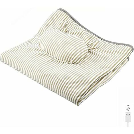 USB Heated Blanket Heated Scarf Electric Plush Blanket USB Rechargeable Scarf Electric Heating Pad Plush Arm Blanket with 3 Heat Settings Color