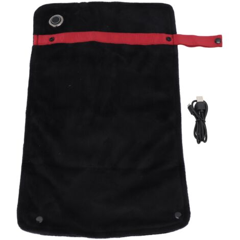 USB Heated Blanket with Temperature Control Mutipurpose Electric Heated Throw Warm Cozy Knee Heating Blanket Home Office Black