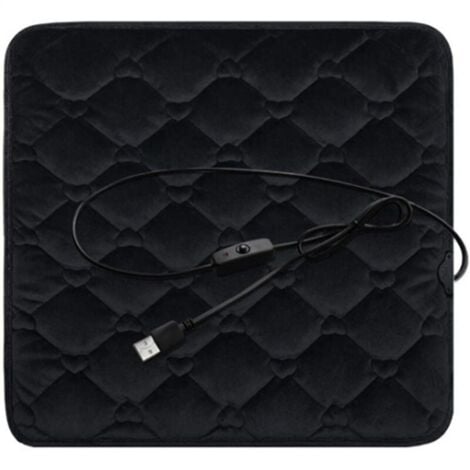 USB Heated Car Seat Cushion, 5V Electric Heating Pad, Non-Slip Heating Cover for Chair, Winter Warm Office Chair, Home Sofa