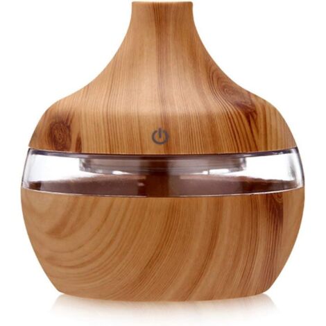 USB Holzmaserung Ätherisches Öl Aromatherapie Diffusor Reinigen Beruhigende LED Nacht Licht Nebel Maker