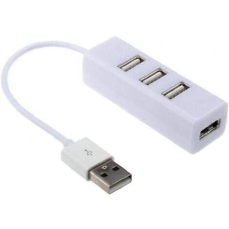 USB Hub USB 2.0 4 en 1 multiport Hub de Charge Connexion Carte Adaptateur Lecteur Hub USB 1pc Blanc-