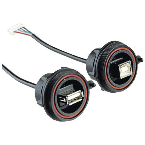 USB-Kabel, 5-polig, Buchse, USB A, PX0843/A  Buchse, Buchse   PX0843/A Bulgin Inhalt: 1 St.
