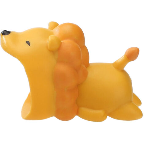 USB-Kabelschutz – PVC-Datenkabelschutz mit niedlichem Cartoon-Tiermotiv – 6,5 x 3,5 x 4 cm – Orange, Gelb, Blau, Rosa, Schwarz, Weiß – 36 g – [1 Stück enthalten]
