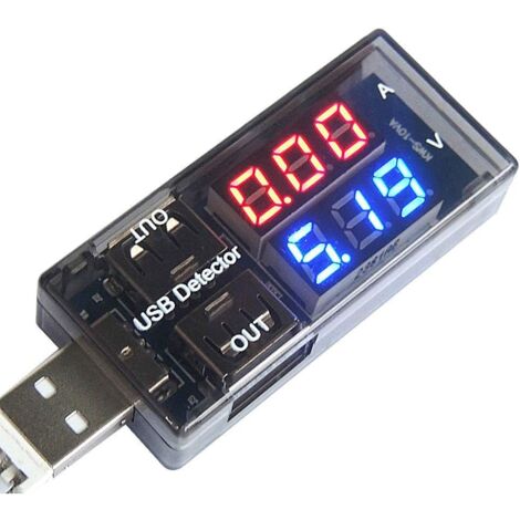 USB-Ladegerät Doctor Doctor Stromspannung Ladedetektor Batterie Voltmeter Amperemeter Multimeter USB-Tester Mobiler Power Panel Monitor DC-Messgerät LED-Anzeige