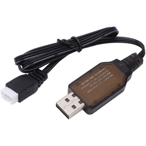 USB-Ladegerät für 7,4V 1000mA LiPo-Akkus – Ladekabel für 1/16 RC-Cars