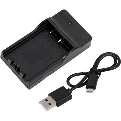 USB-Ladestation mit Kabel für Olympus BLS1/BLS5/BLS50 und Fuji FNP140 Akkus