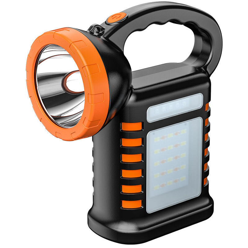 USB Lampe de poche LED rechargeable longue durée de vie compacte et portable Orange