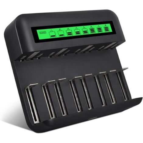 USB LCD Battery Charger for AA AAA CD Ni-MH Ni-CD Rechargeable Batteries