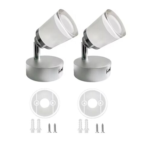 USB LED RV Reading Light Spotlight Bedside Lamp Car Caravan