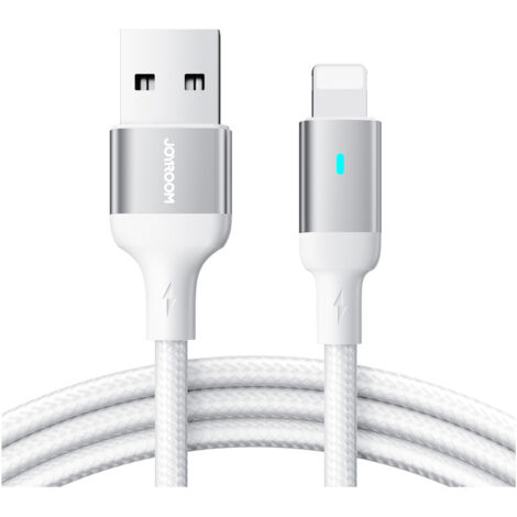 USB-Lightning-Kabel für iPhone A10 Serie, 2,4 A, 1,2 m, weiß