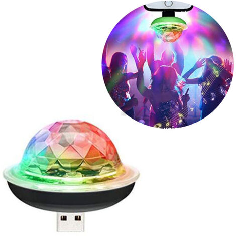Discokugel Led Lichteffekt Mini Dj Balls Licht 3W Led Rgb Sound Control Usb Cha 