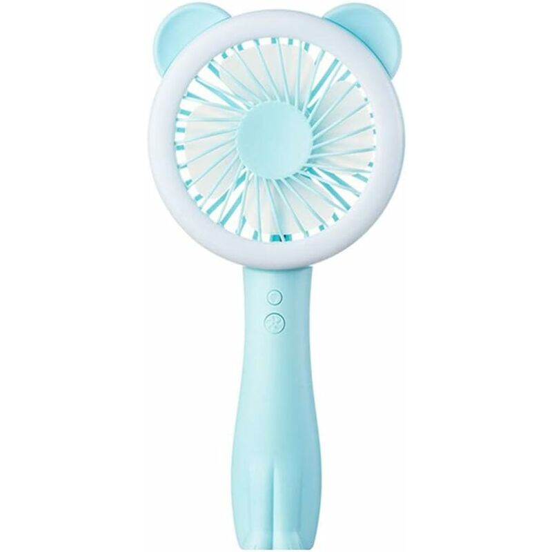

Abcrital - Usb Mini Mute Student Ventilador pequeño Recargable portátil Dormitorio Ventilador pequeño portátil (Color: Azul)