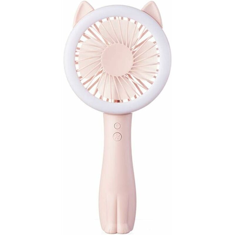 

Abcrital - Usb Mini Mute Student Ventilador pequeño Recargable portátil Dormitorio Ventilador pequeño portátil (Color: Rosa)