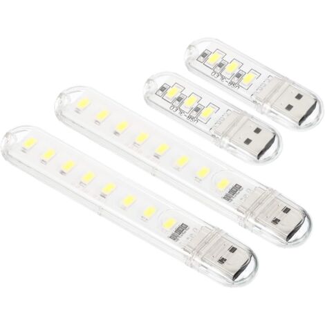 USB-Nachtlicht, 1 Set Mini-LED-Lampen zum Einstecken für Zuhause, zum Lesen, Schlafen und Campen, Weiß