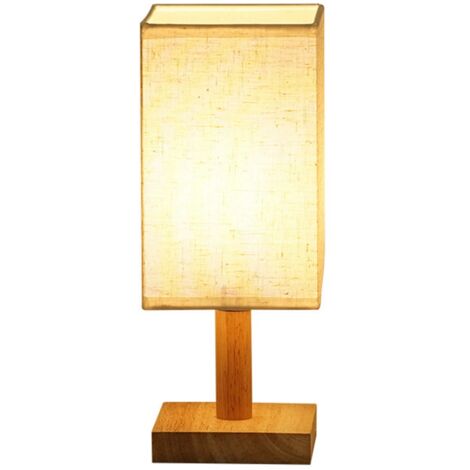 USB-Nachttischlampe mit Augenschutz, Stofflampenschirm, modernem minimalistischem Design, festem weiß-beigen Licht für Schlafzimmer oder Büro.