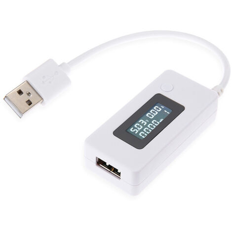 USB Power Meter Current Voltage Tester Multimeter USB Charger Current Voltage Capacity Detector for Computer Phone Power Bank
