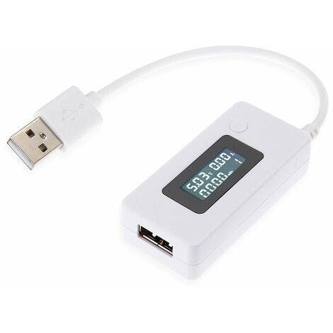 USB Power Meter Current Voltage Tester Multimeter USB Charger Current Voltage Capacity Detector for Computer Phone Power Bank