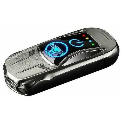 USB Rechargeable Double Arc Electric Lighter with Sports Car Shape Fingerprint Sensor