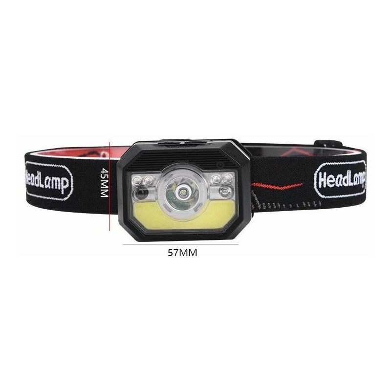 Usb rechargeable led headlamp Kids headlamp, super bright, waterproof mini headlamp, red light for jogging, running, camping, fishing [usb cable