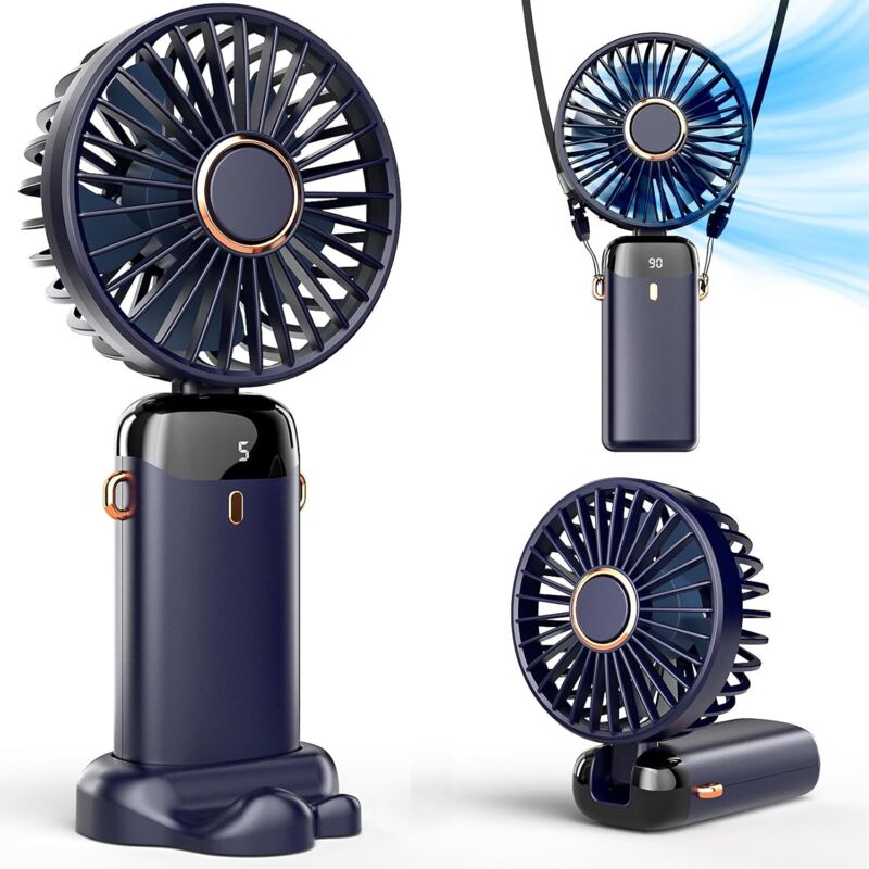 Image of Portable Handheld Fan, with Base with&hellip;
