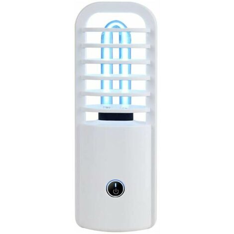 USB Rechargeable Portable Ultraviolet Ozone UV Sterilization Light Disinfection Light Car Mini Mini Mobile Home.White