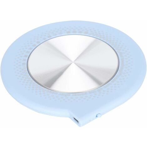 USB Tapis Chauffant pour Tasse, Chauffe-Plat pour Tasse de Café pour Le Bureau/la Maison/Le Bureau Pad Coaster d'isolation de Chauffage USB Chauffe-Tasse(Bleu)