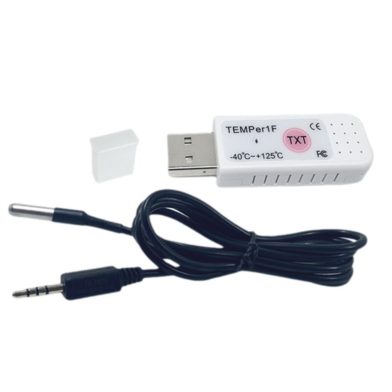 Image of USB-Thermometer Computer Temperatursensor Sonde Aquarium Industrie Remote Monitor TEMPer1F