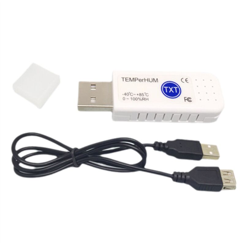 Image of USB-Thermometer Computer Temperatursensor Sonde Aquarium Industrie Remote Monitor TEMPerHUM