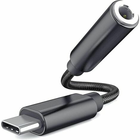 USB Type C Jack,Adaptateur USB C Jack 3.5mm, Adaptateur Jack USB Type C Audio Compatible avec Huawei P20/P30/P40 Pro, Mate 20/30 Pro,Samsung S20+ Note10,Google Pixel 4/3/2 XL (Gris)