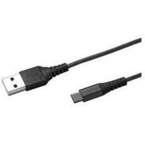 USB TYPE-C NYLON CABLE BK