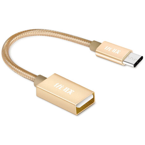 USB Type C Vers USB OTG Cable Adapté pour Mi5 Mi4C 5X 6P OTG Type-C Charger Câble de DonnéEs Câble USB C