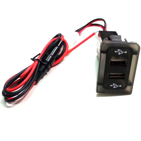 USB зарядно с два USB изхода за автомобил Голф 4/Бора 4 VW Golf 4 Bora 4 Син Цвят