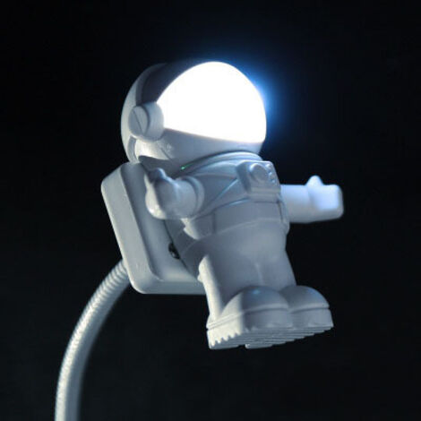 USB veilleuse LED astronaute lampe lampe de bureau Flexible LED veilleuse 5V lecture Table lumière espace homme décoration lampe pour ordinateur portable prise USB