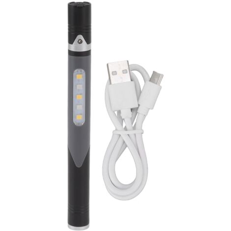 USB-wiederaufladbare Stifttaschenlampe, 3 LED-Lichtmodi, Clipbefestigung, für Arbeit und medizinische Diagnostik