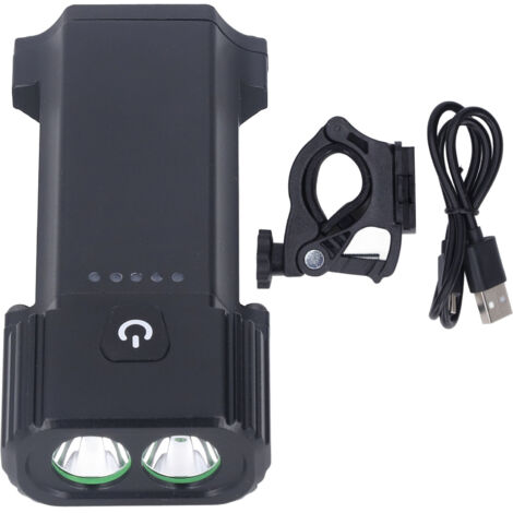 USB-wiederaufladbarer, wasserdichter 2400-lm-LED-Fahrradscheinwerfer für nächtliche Fahrradtouren im Freien