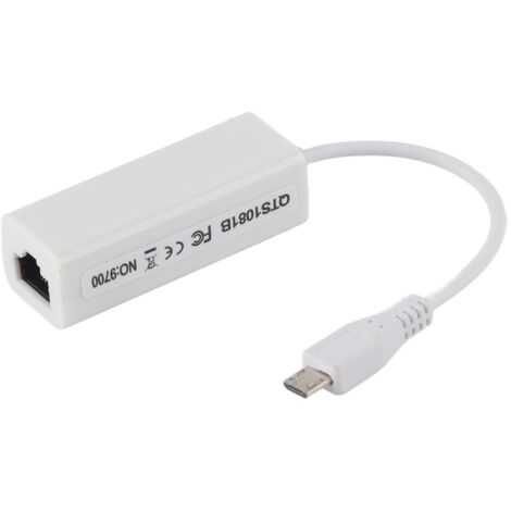 USB-zu-Ethernet-RJ45-Netzwerkkarte für Raspberry Pi Zero 1.3/W, Micro-USB-Adapter