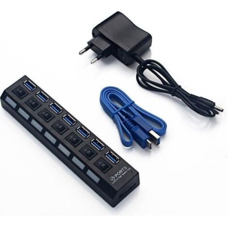 USB3.0 HUB 7 ports USB v3.0 + 5V/2A Power