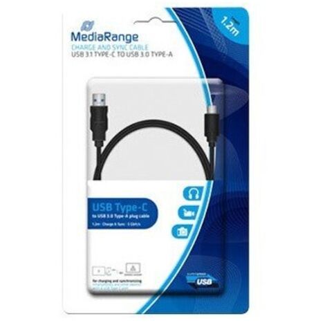 USB3.0 / USB3.1 TypeC 1,2m MediaRange Kabel (MRCS160)
