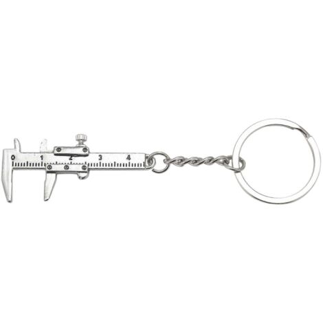 Useful Mini Vernier Caliper Tool Pendant Slides Key Chain 10CM--
