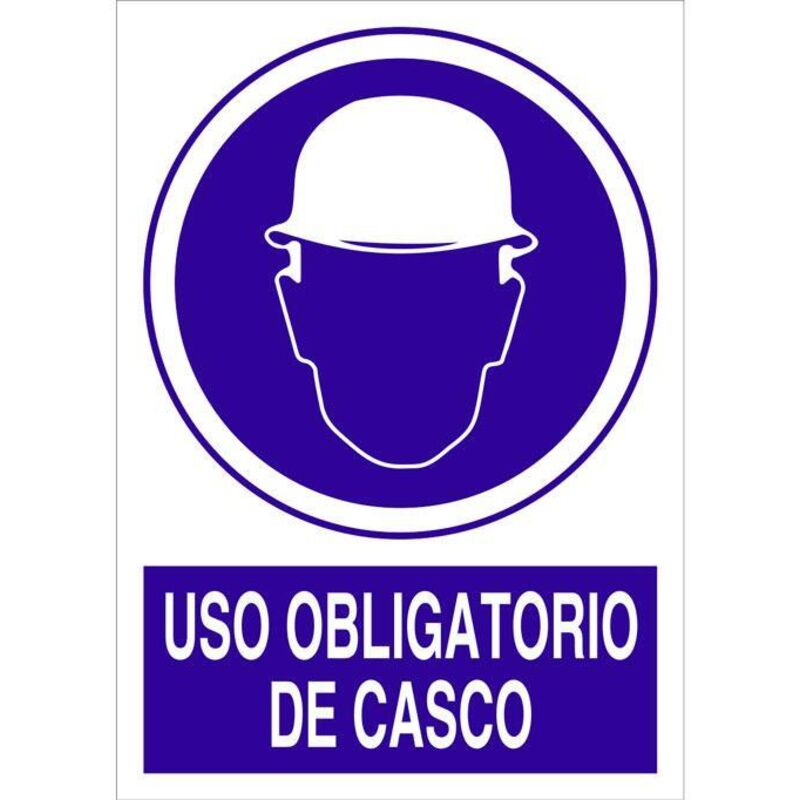 

Cartel Pvc 21* 30 Es Obligatorio El Uso De Casco