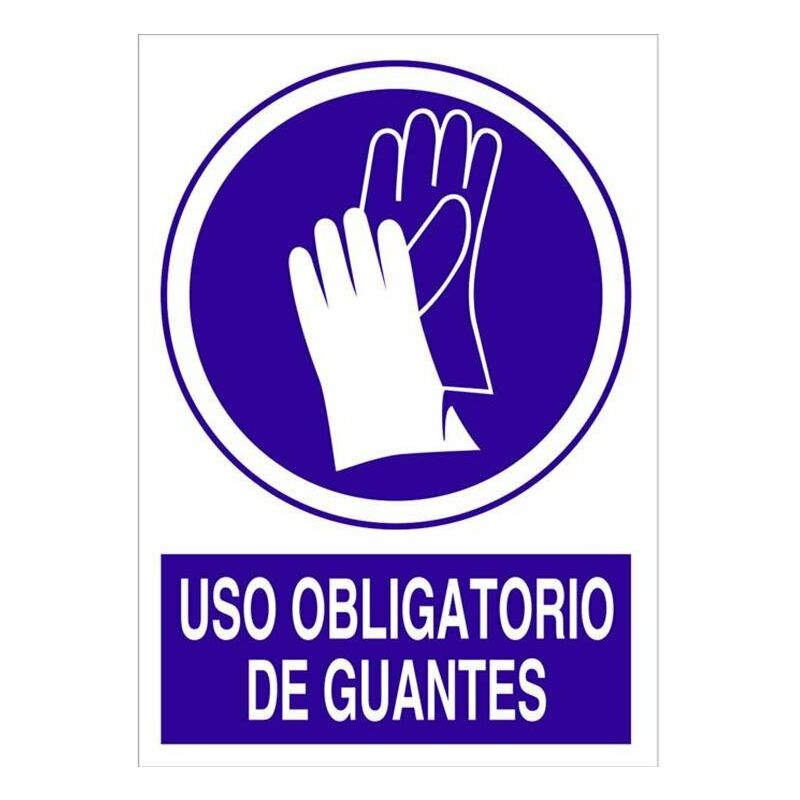

Uso obligatorio de guantes Medida mm:420X297 Material: Plastico