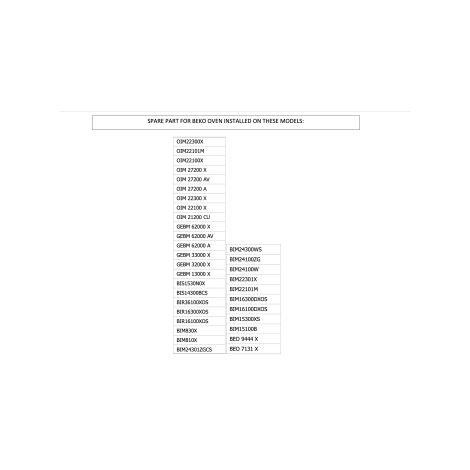 uspshop.eu 263100032 Interruptor de horno, 8 posiciones (original beko)