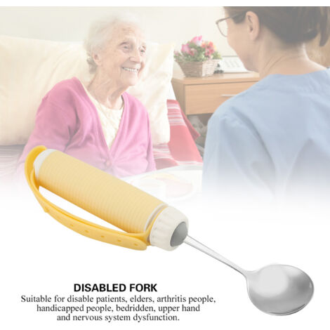 Ustensile de Cuisine Rotatif pour Personnes Âgées - Cuillère Adaptée pour Arthrite et Mobilité Réduite