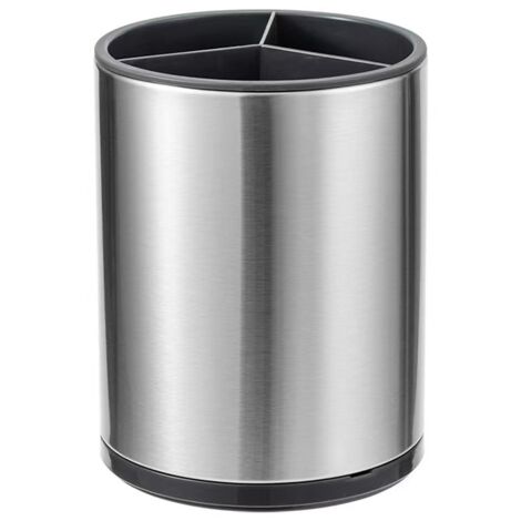 Ustensiles de cuisine, 18,5 x 14 cm, acier inoxydable  support rotatif multifonctionnel pour couteaux et fourchettes de cuisine, porte-couverts rotatif à 360 degrés, récipient de rangement créatif pou