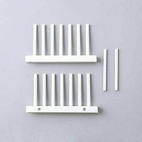 Ustensiles de cuisine Assiette Rack Assiette Rack Cuisine Rack Égouttoir (Blanc)-Fei Yu